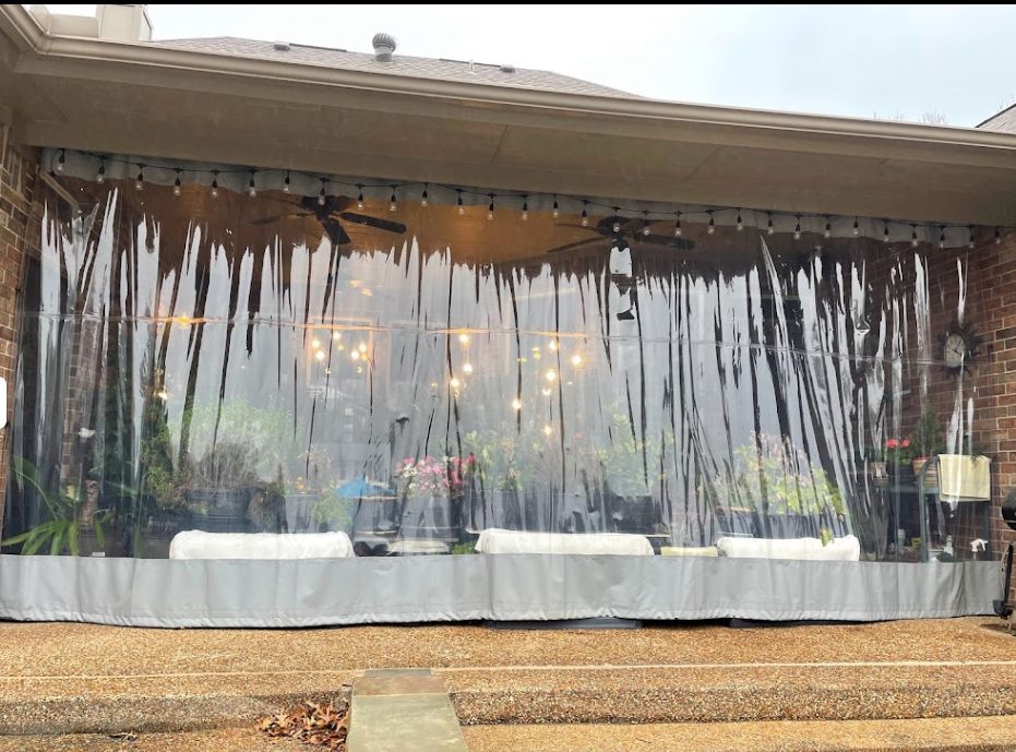 Clear Vinyl Curtains Outdoor & Indoor - Retractable Enclosures - Image 5
