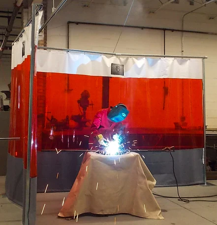 Free Standing Industrial Curtains