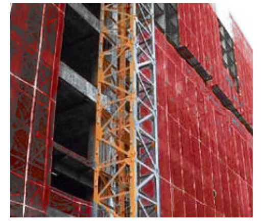 Red Construction Safety Netting  Fire Retardant -  4' x 150' - Image 2