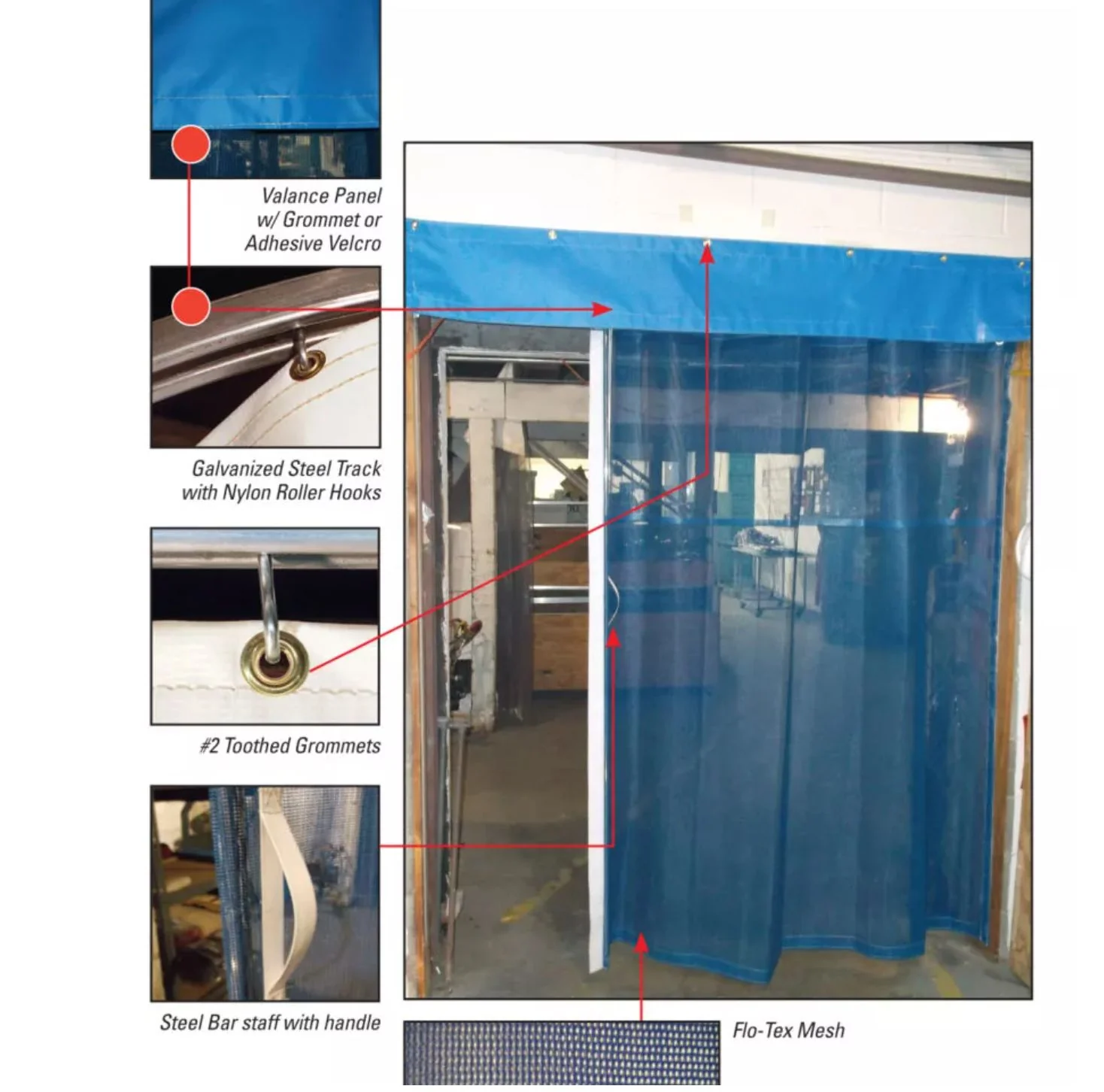 Warehouse Dock Door Screens - Mesh Curtain Doors - Image 4