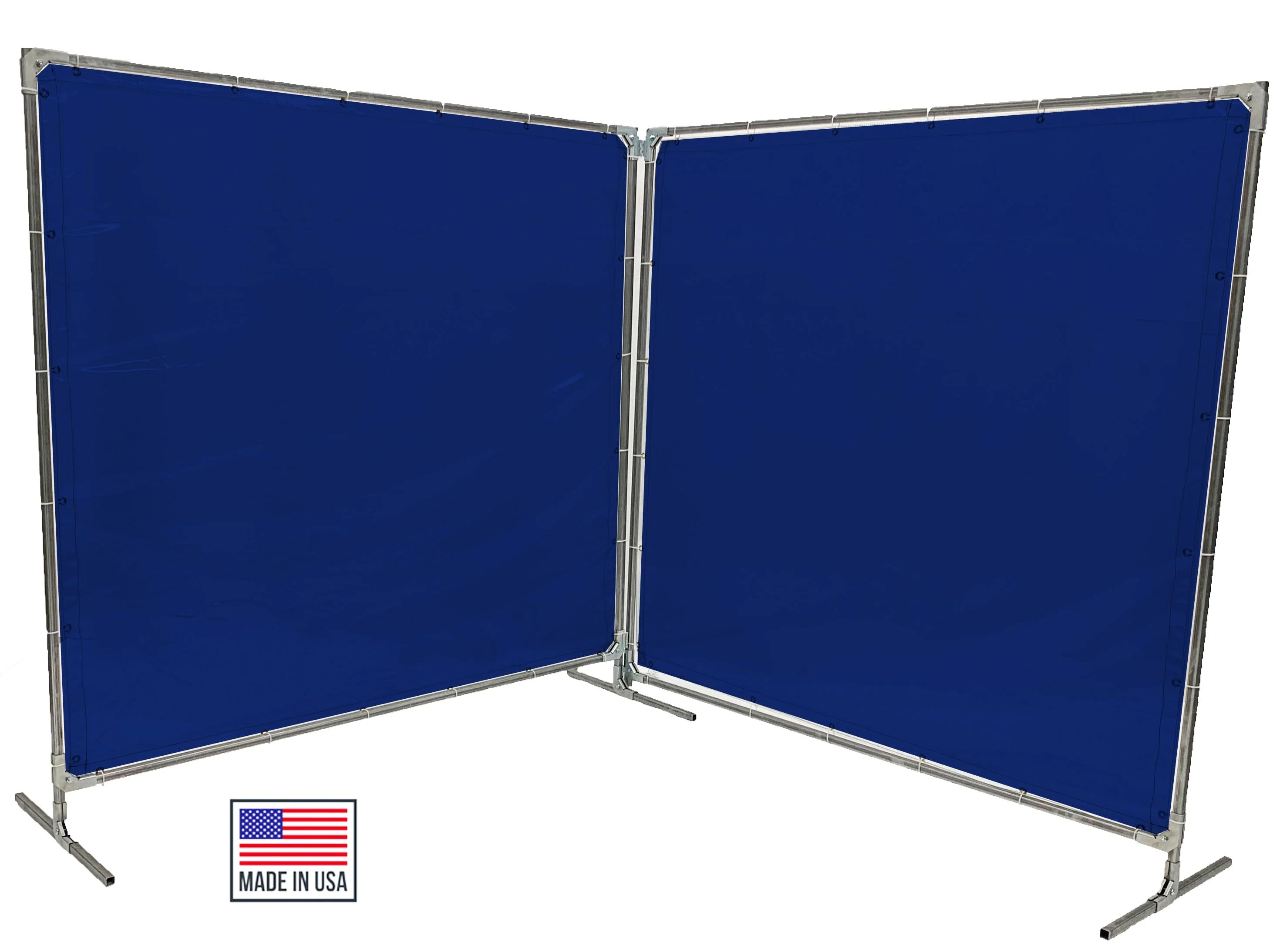 Welding Screens & Frame 2-3-4 Panels, Transparent 14 Mil Blue, See-Thru Weld Screens - Image 2