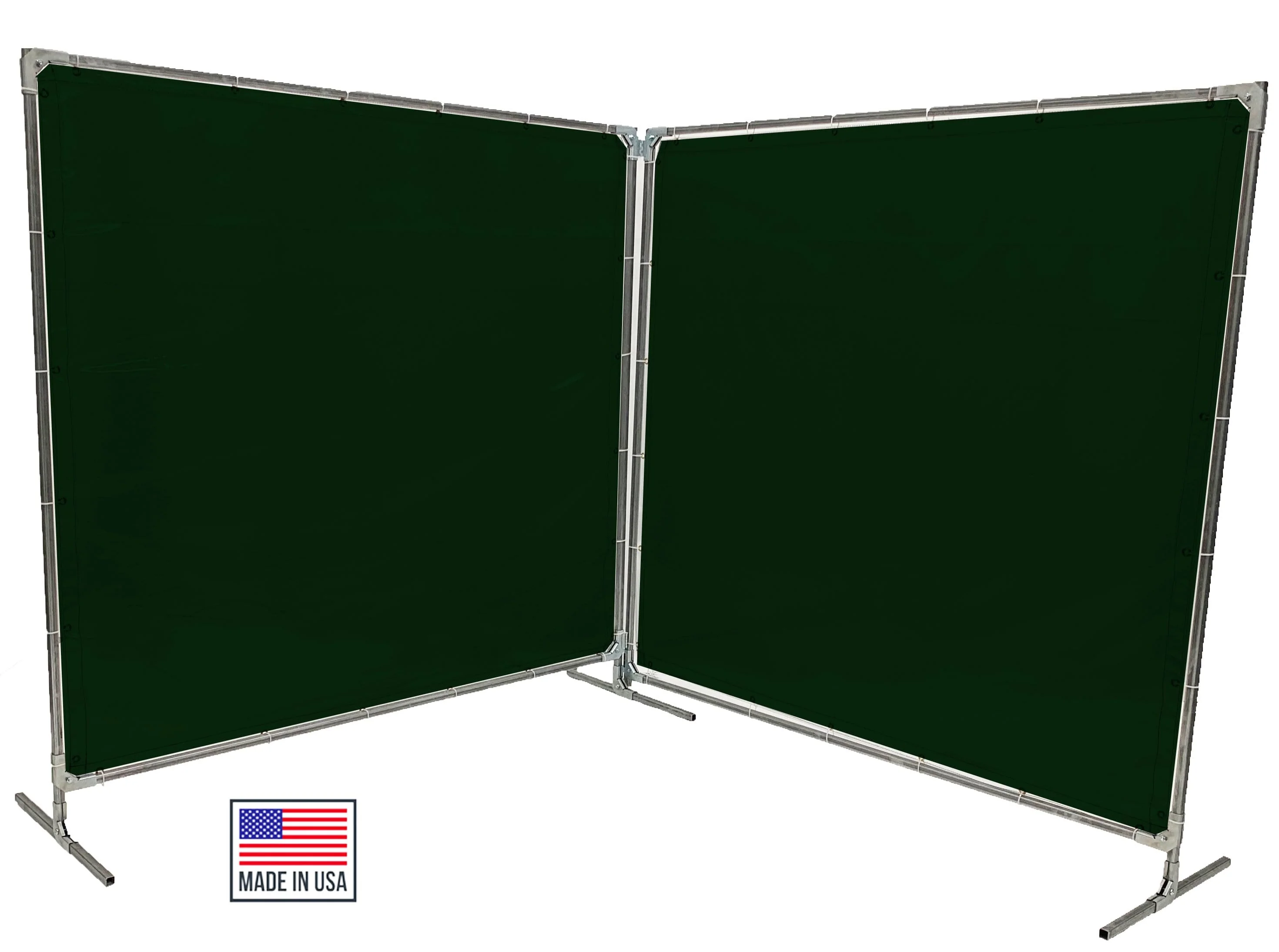 Welding Screens & Frame 2-3-4 Panels, Transparent 14 Mil Dark Green, See-Thru Weld Screens - Image 2